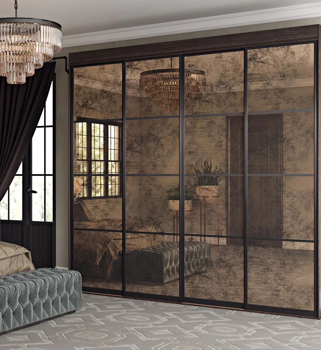 Aluminium sliding wardrobe doors — supplier collection inspiration