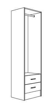 Hanging + 3 drawers — Global Doors brochure