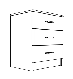 Premium 3-drawer unit — Global Doors brochure