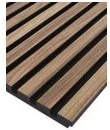 Premium Natural Walnut slatwall sample